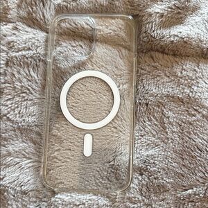 Apple Clear Case with White Ring